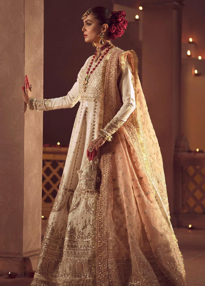 Mushk By Ajr Couture Embroidered Raw Silk Suits Unstitched 3 Piece AJR24M ASE-01 Tamanah - Luxury Collection