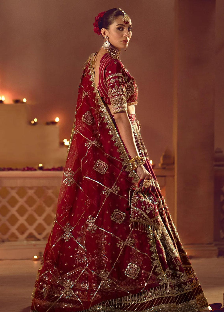 Mushk By Ajr Couture Embroidered Raw Silk Suits Unstitched 3 Piece AJR24M ASE-02 Devdas - Luxury Collection