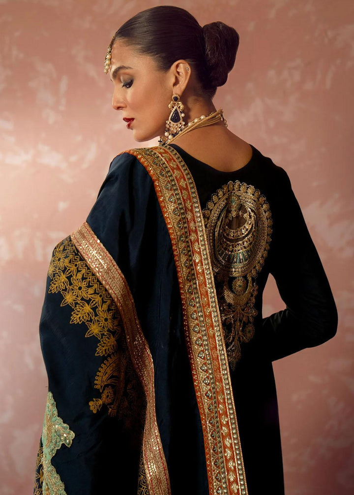 Mushk By Ajr Couture Embroidered Raw Silk Suits Unstitched 3 Piece AJR24M ASE-03 Khushboo - Luxury Collection