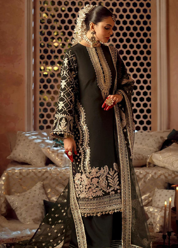 Mushk By Ajr Couture Embroidered Raw Silk Suits Unstitched 3 Piece AJR24M ASE-07 Koyal - Luxury Collection