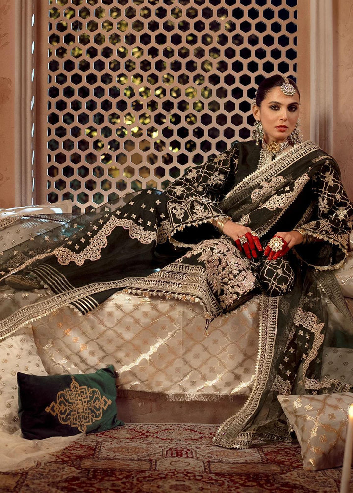 Mushk By Ajr Couture Embroidered Raw Silk Suits Unstitched 3 Piece AJR24M ASE-07 Koyal - Luxury Collection
