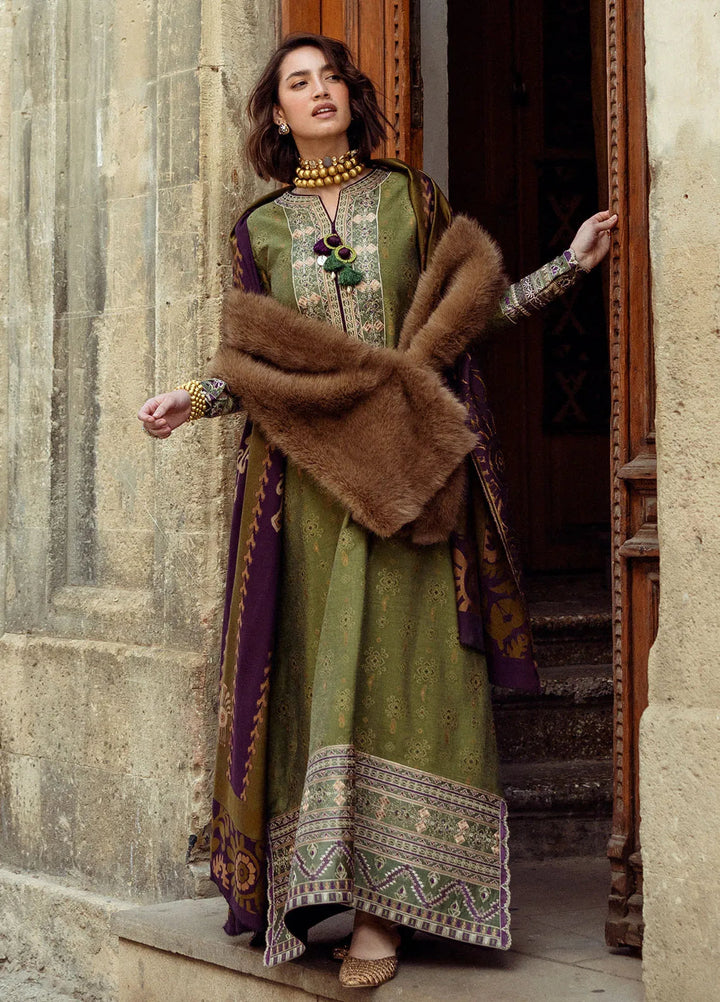 Mushq Embroidered Jacquard Suit Unstitched 3 Piece MQ24BW Gentle Touch - Winter Collection