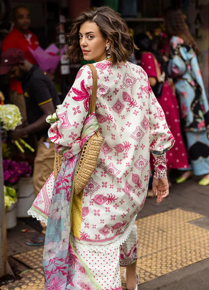 Mushq Embroidered Lawn Suits Unstitched 3 Piece MQ25LD D-6A Sabrina - Summer Collection