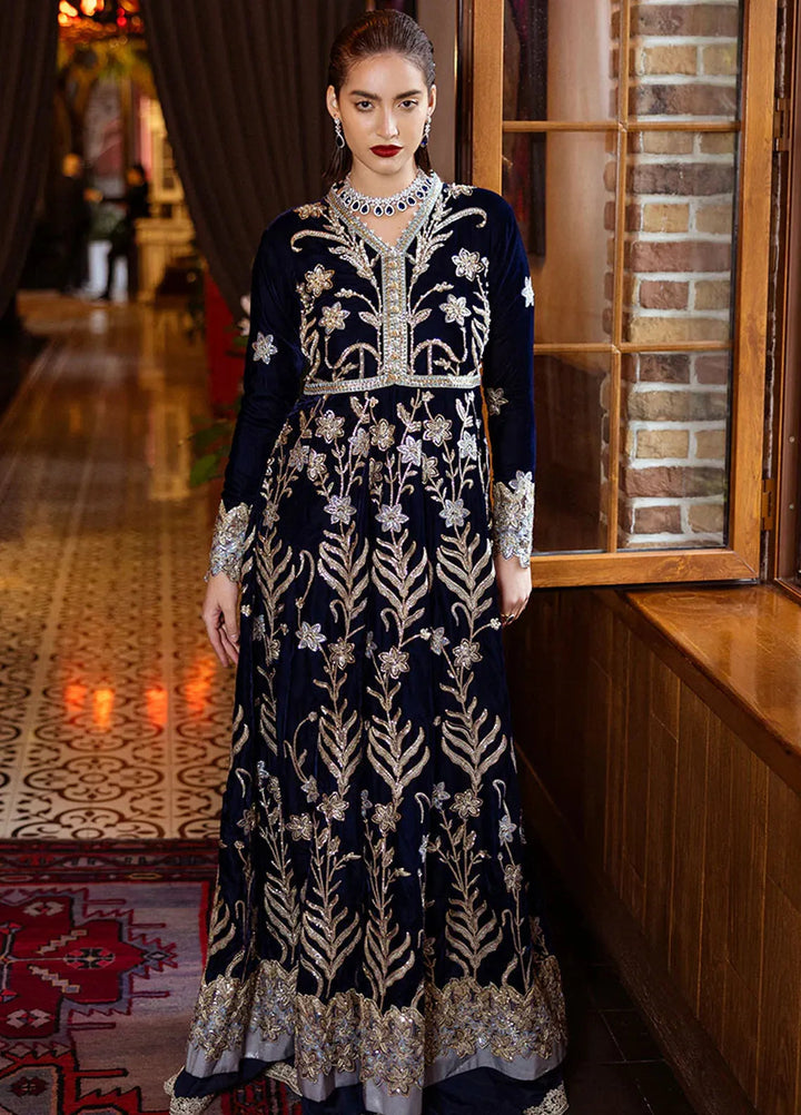 Mushq Embroidered Velvet Suit Unstitched 3 Piece MPS-01 Timeless Mirage - Formal Collection