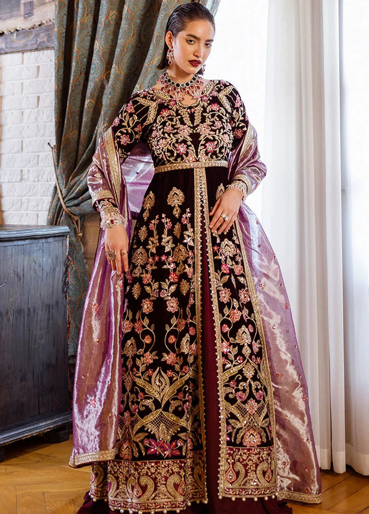 Mushq Embroidered Velvet Suit Unstitched 3 Piece MPS-07 Lost In Time - Formal Collection