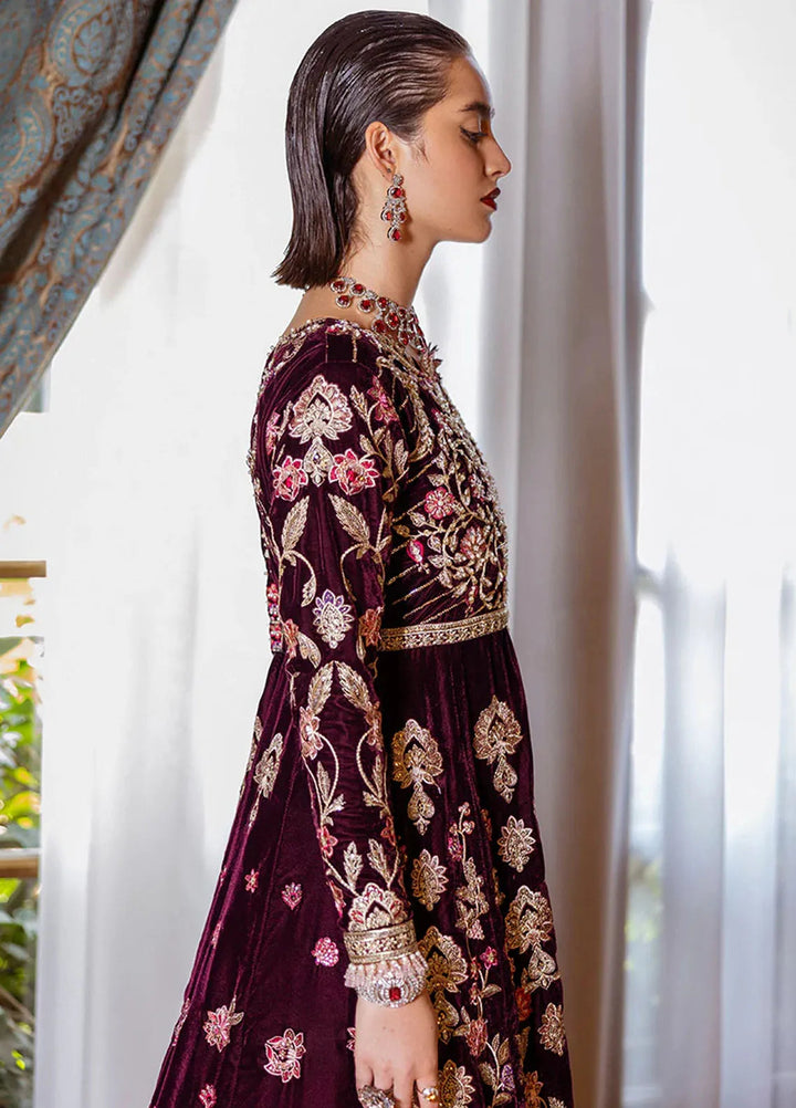 Mushq Embroidered Velvet Suit Unstitched 3 Piece MPS-07 Lost In Time - Formal Collection
