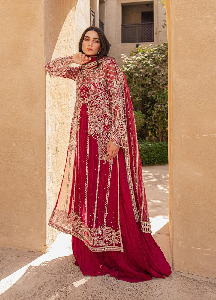 Mushq Luxury Pret  Silk 3 Piece Suit MQ22EP ELEP22-01 SALSA