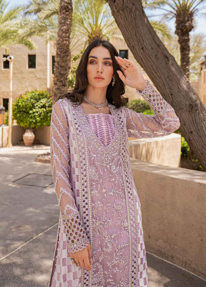 Mushq Luxury Pret  Organza 3 Piece Suit MQ22EP ELEP22-05 VIOLET