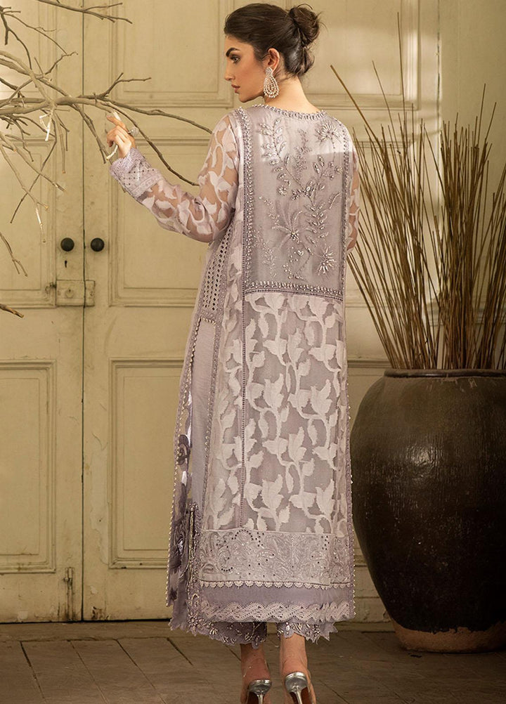 Mushq Embroidered Organza Stitched 3 Piece Suit ASHES OF ROSES