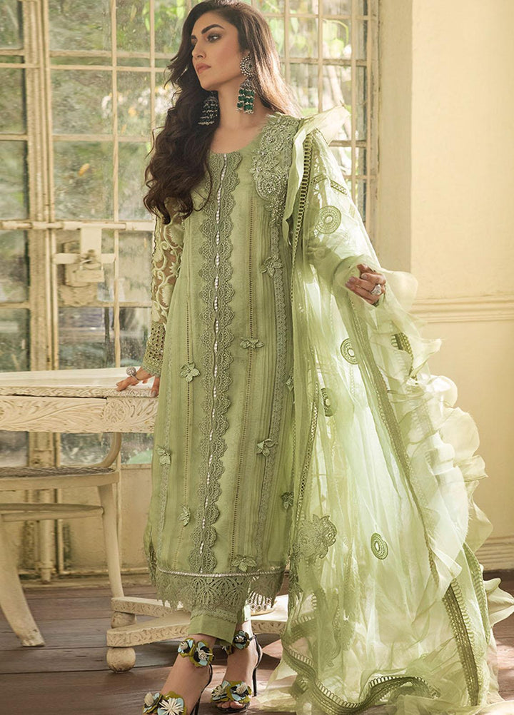 Mushq Embroidered Organza Stitched Kurti DREAMY MEADOW