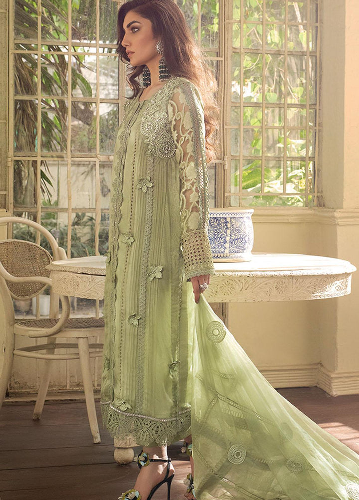 Mushq Embroidered Organza Stitched Kurti DREAMY MEADOW