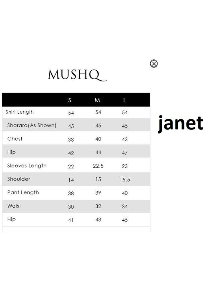Mushq Luxury Pret  Organza Shirt MQ21PLF LF21-07 JANET