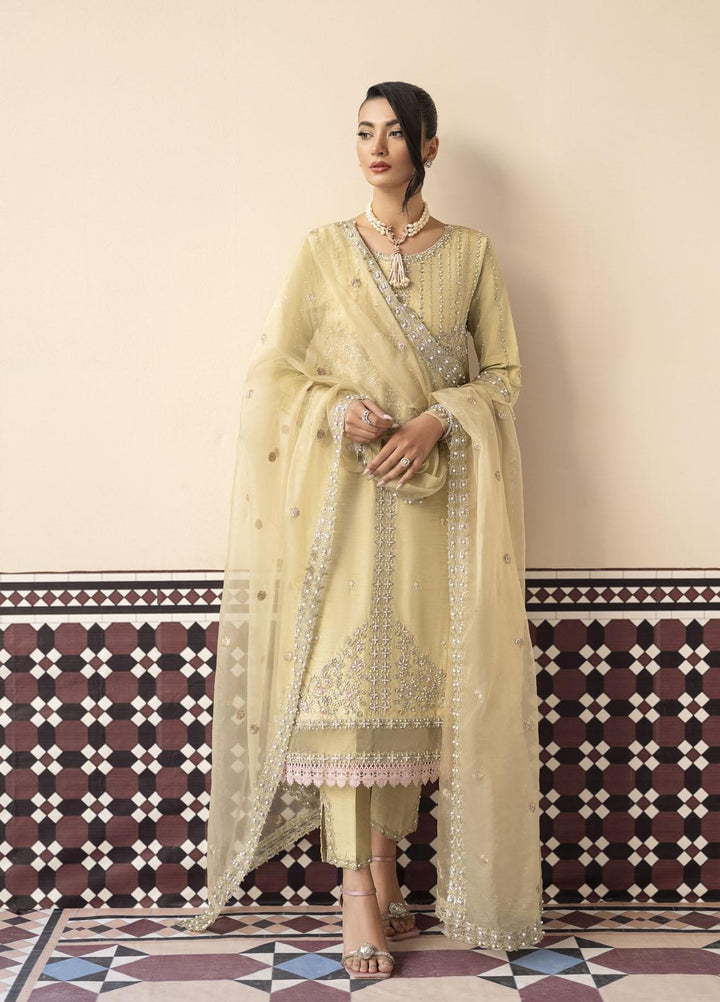 Mushq Luxury Pret  Raw Silk 3 Piece Suit MQ23CS MSP23-02 GISELE