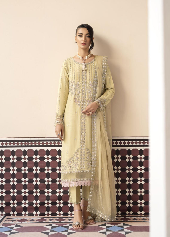 Mushq Luxury Pret  Raw Silk 3 Piece Suit MQ23CS MSP23-02 GISELE