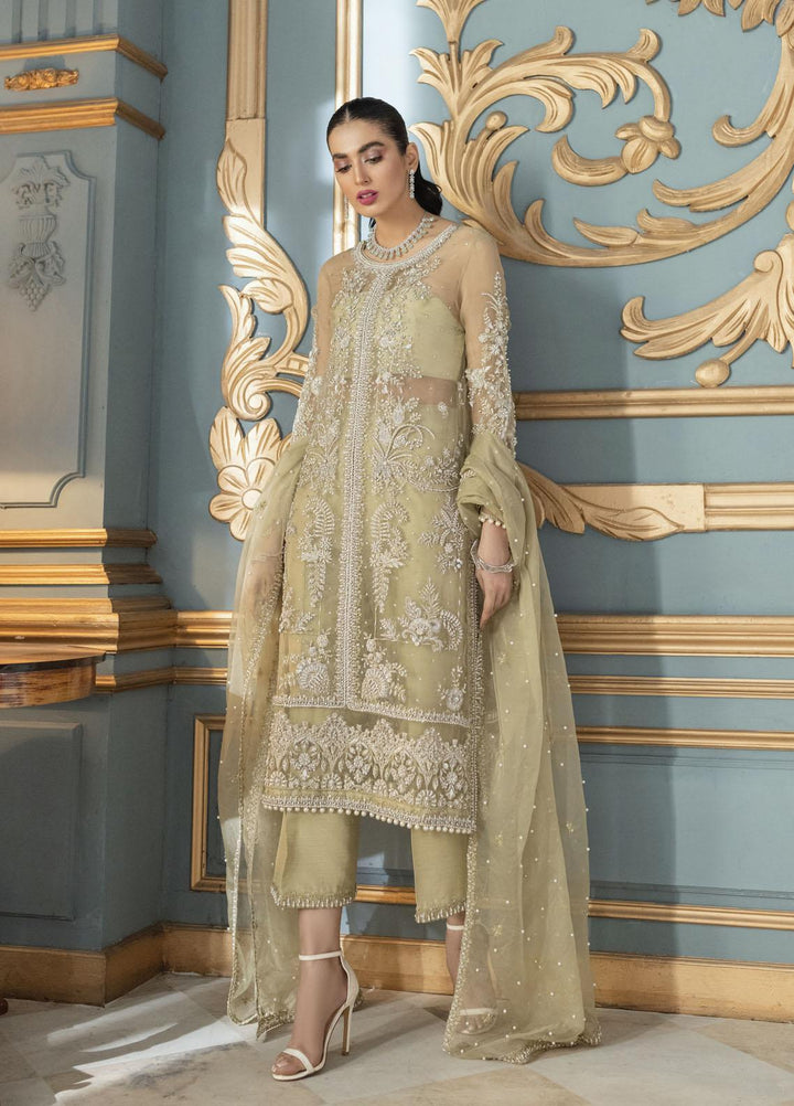 Mushq Luxury Pret  Organza Shirt MQ21PLF LF21-03 VICTORIA