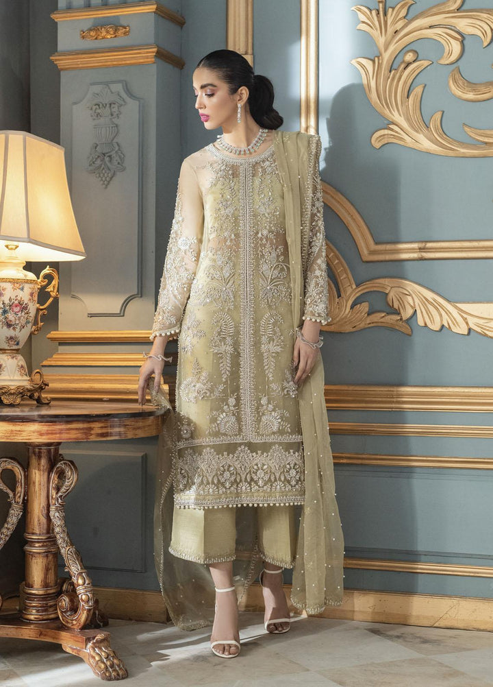 Mushq Luxury Pret  Organza Shirt MQ21PLF LF21-03 VICTORIA