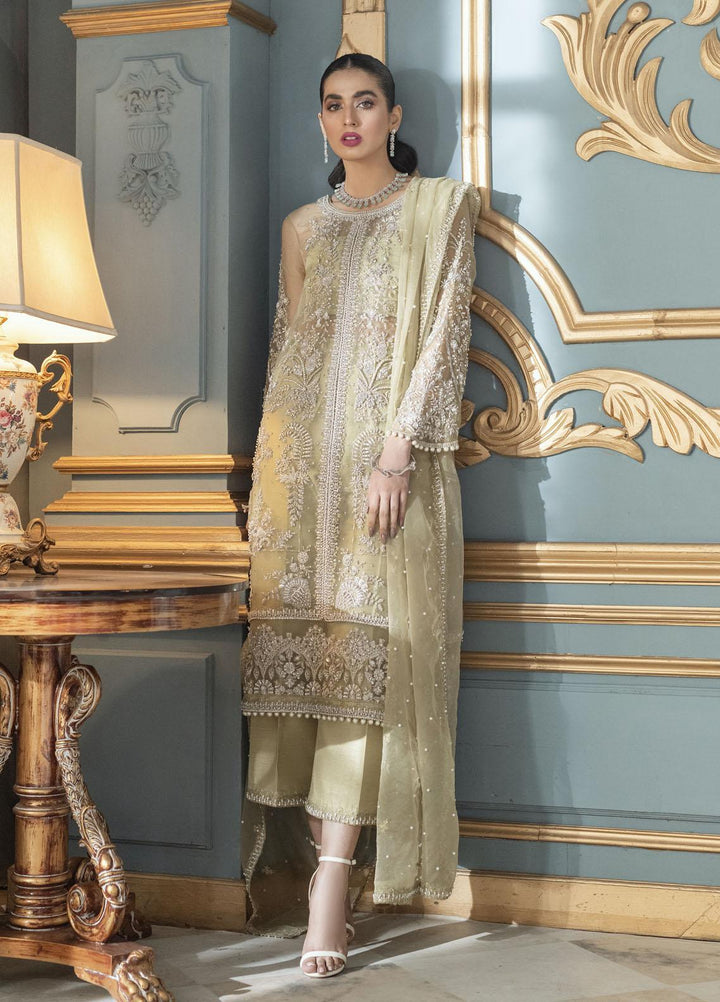 Mushq Luxury Pret  Organza Shirt MQ21PLF LF21-03 VICTORIA