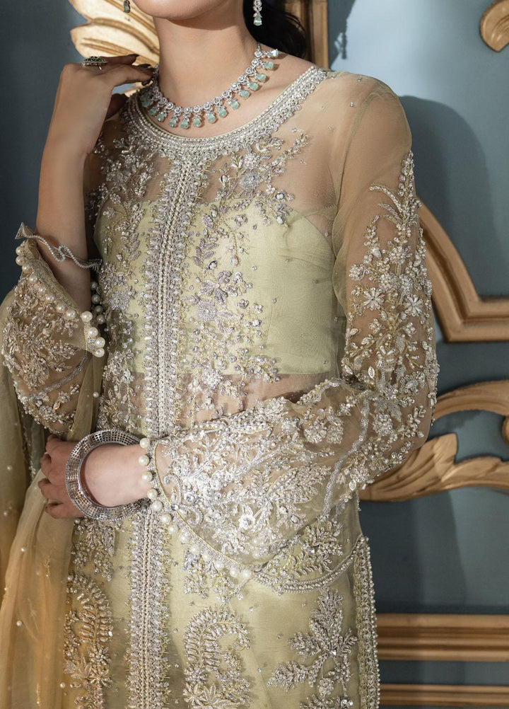 Mushq Luxury Pret  Organza Shirt MQ21PLF LF21-03 VICTORIA