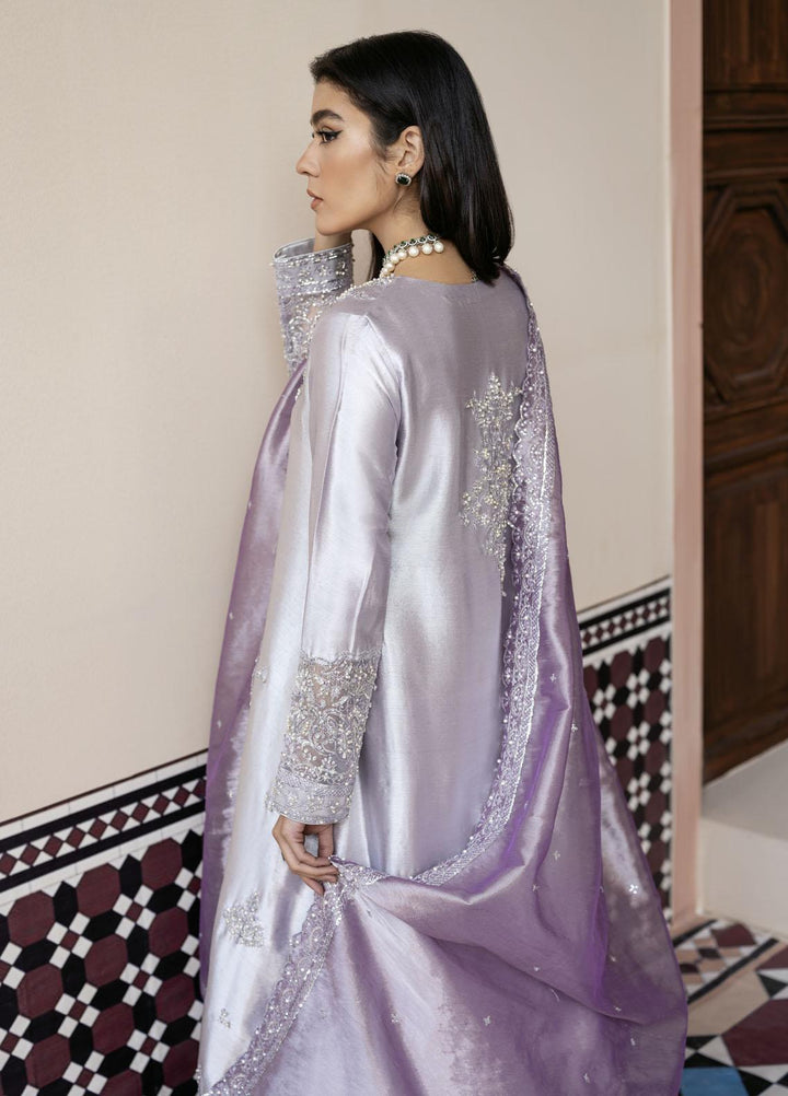 Mushq Luxury Pret Embroidered Tissue Silk 3 Piece Dress MQ22SN MSP22-01 Fareeda