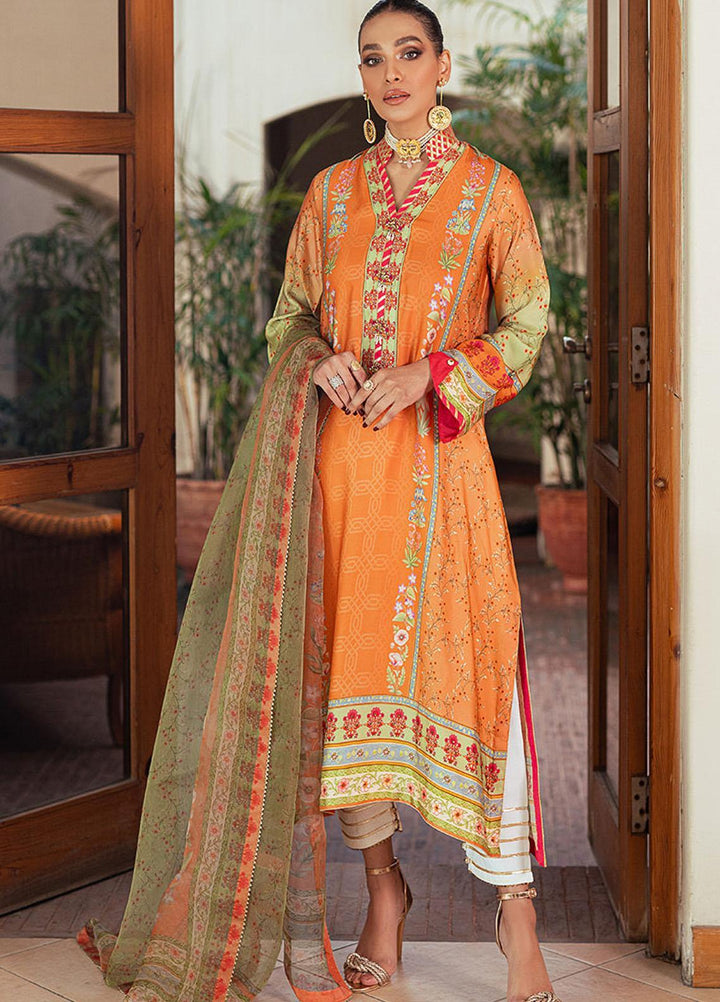 Mushq Luxury Pret  Raw Silk 2 Piece Dress MQ22SSL MARLIN SP21-06