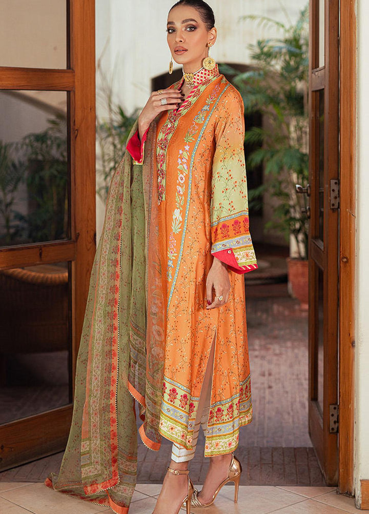 Mushq Luxury Pret  Raw Silk 2 Piece Dress MQ22SSL MARLIN SP21-06