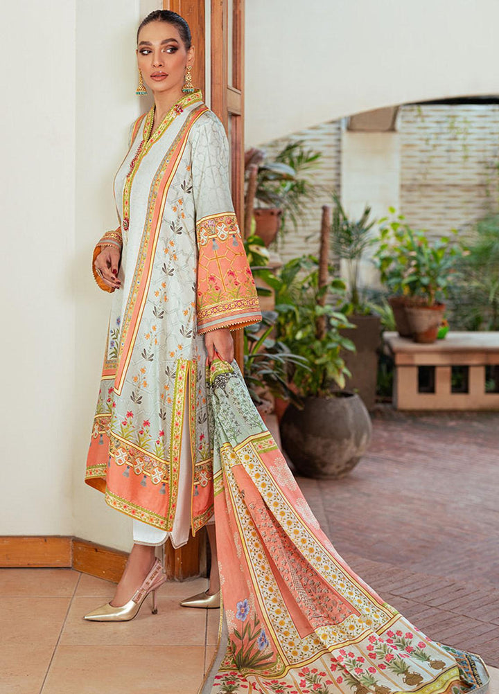 Mushq Luxury Pret  Raw Silk 2 Piece Dress MQ22SSL MORNING MIST SP21-04