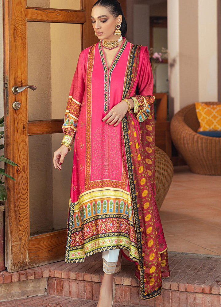 Mushq Luxury Pret  Raw Silk 2 Piece Dress MQ22SSL PERIWINKLE SP21-05