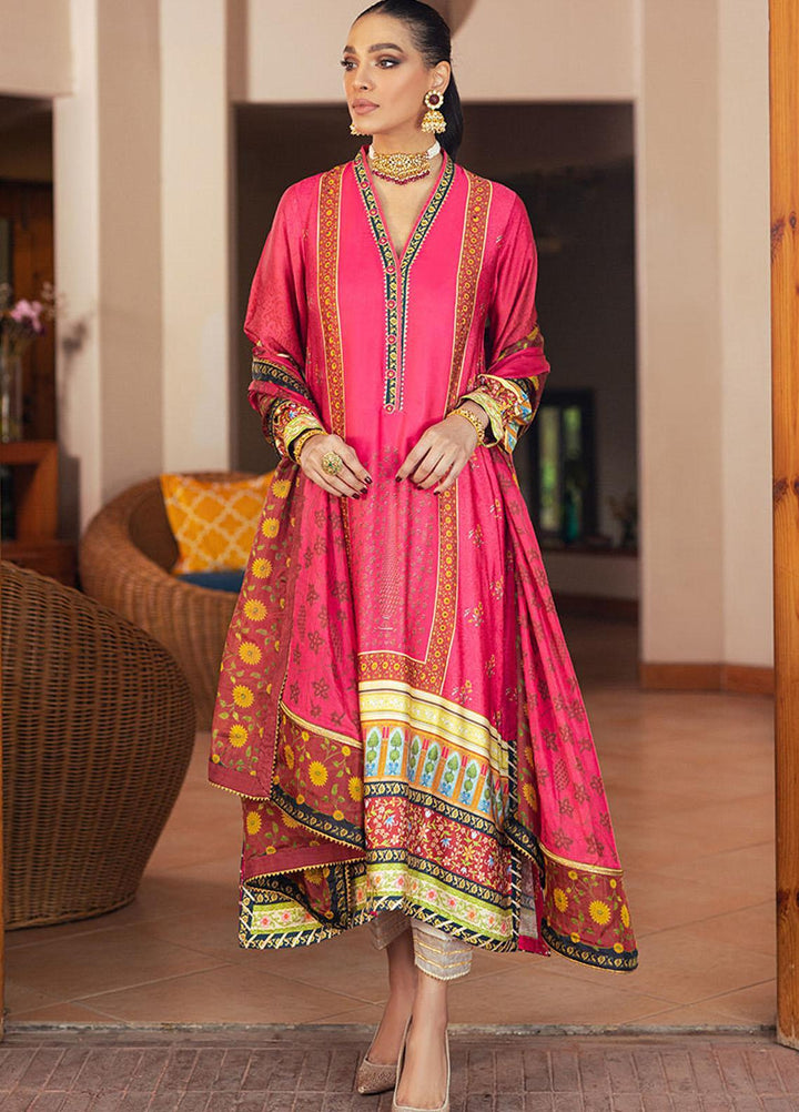 Mushq Luxury Pret  Raw Silk 2 Piece Dress MQ22SSL PERIWINKLE SP21-05