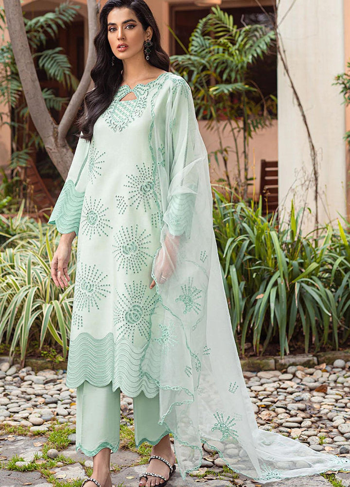 Mushq Pret  Cotton Net 3 Piece Suit MQ22SB MCP-04 IRIS