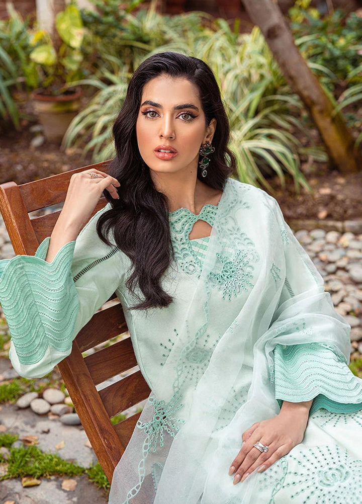 Mushq Pret  Cotton Net 3 Piece Suit MQ22SB MCP-04 IRIS