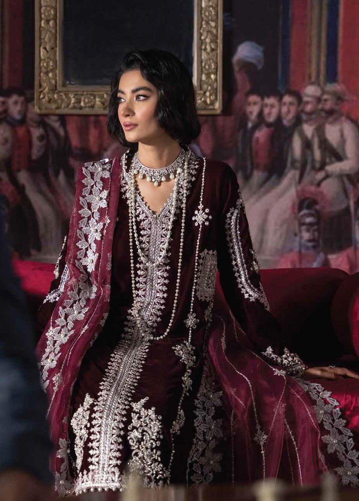 Tehzeeb By Mushq Embroidered Velvet Suits Unstitched 3 Piece MQ21T MV21-01 Anaya - Luxury Collection
