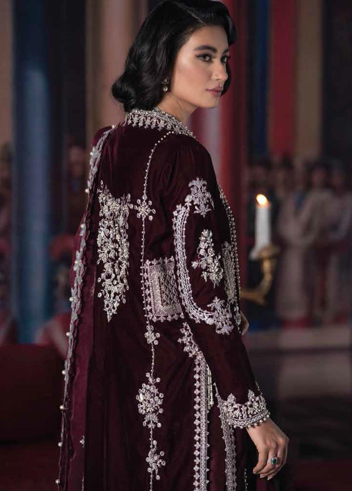 Tehzeeb By Mushq Embroidered Velvet Suits Unstitched 3 Piece MQ21T MV21-01 Anaya - Luxury Collection