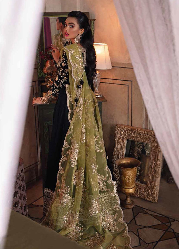 Tehzeeb By Mushq Embroidered Velvet Suits Unstitched 3 Piece MQ21T MV21-03 Aymal - Luxury Collection