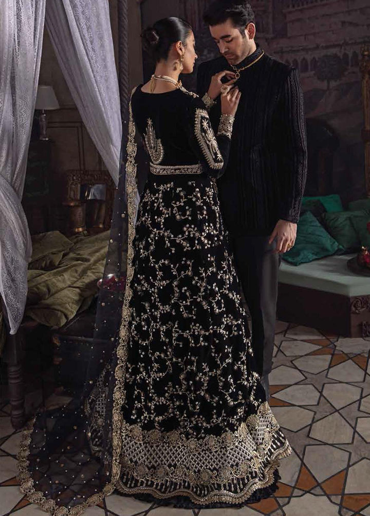 Tehzeeb By Mushq Embroidered Velvet Suits Unstitched 3 Piece MQ21T MV21-05 Bina - Luxury Collection