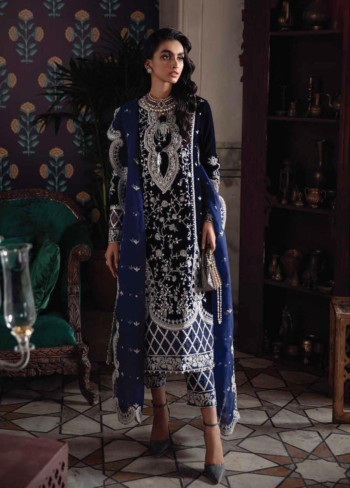Tehzeeb By Mushq Embroidered Velvet Suits Unstitched 3 Piece MQ21T MV21-06 Wanya - Luxury Collection