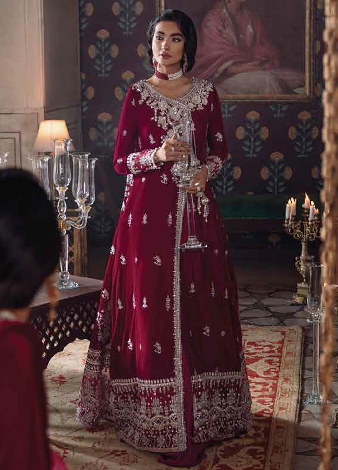 Tehzeeb By Mushq Embroidered Velvet Suits Unstitched 3 Piece MQ21T MV21-07 Alayha - Luxury Collection
