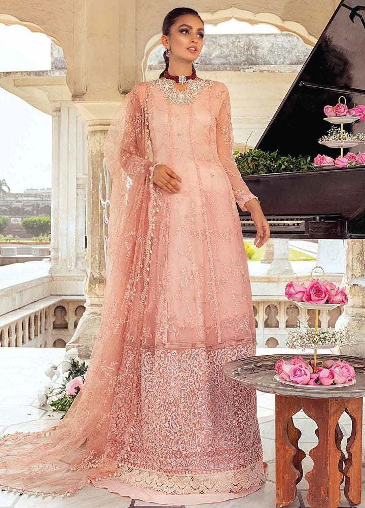 Mushq Embroidered Chiffon Suits Unstitched 3 Piece MQ21TK SDL21-01 KESAR - Luxury Collection