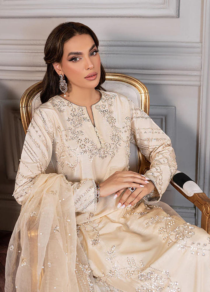 Mushq Ready to Wear  Raw Silk 3 Piece Dress MQ22VR MOIRA SP22-08