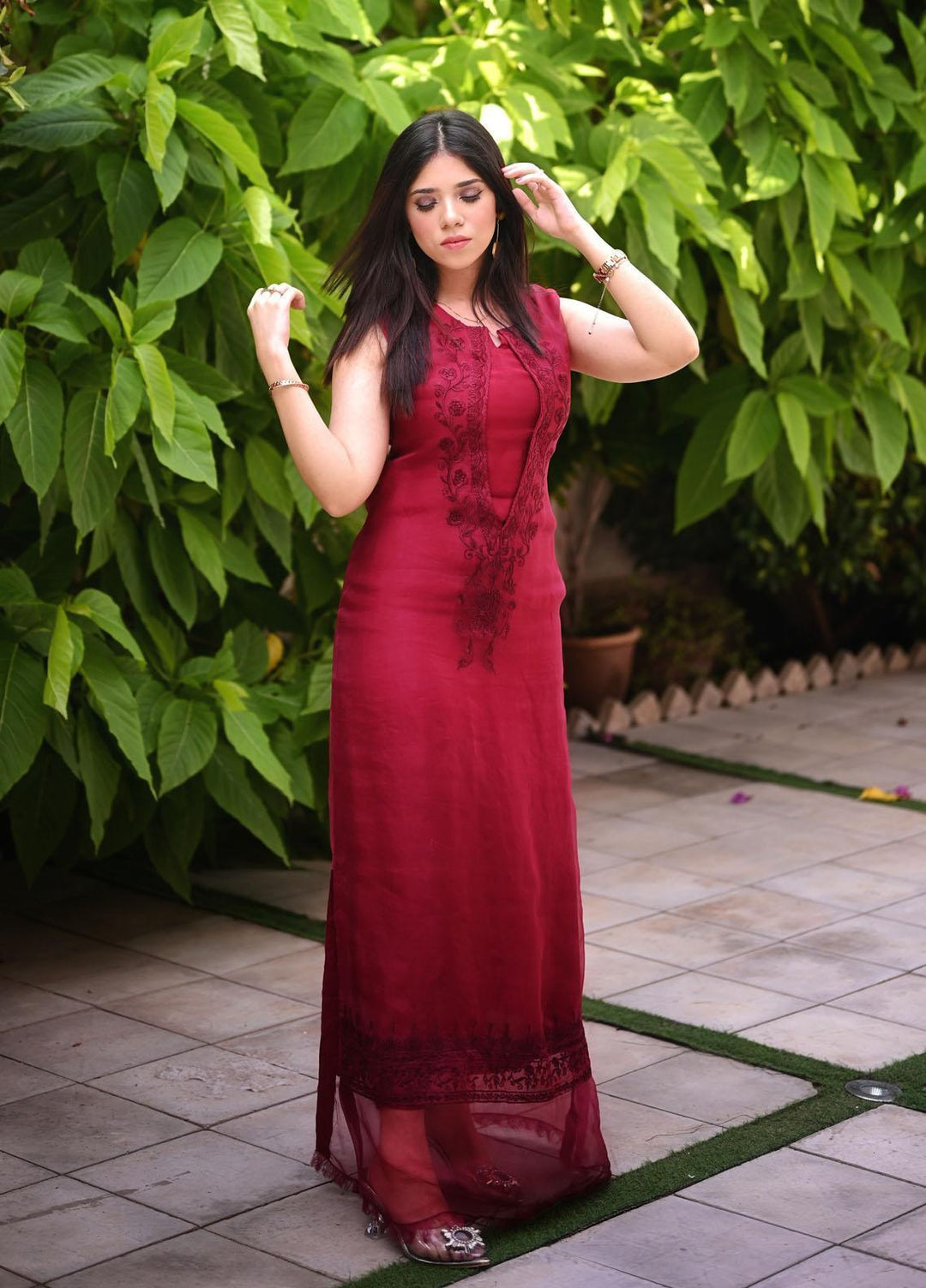 Muzains Luxury Pret Organza 2 Piece Dress MUZ22E MP-3056