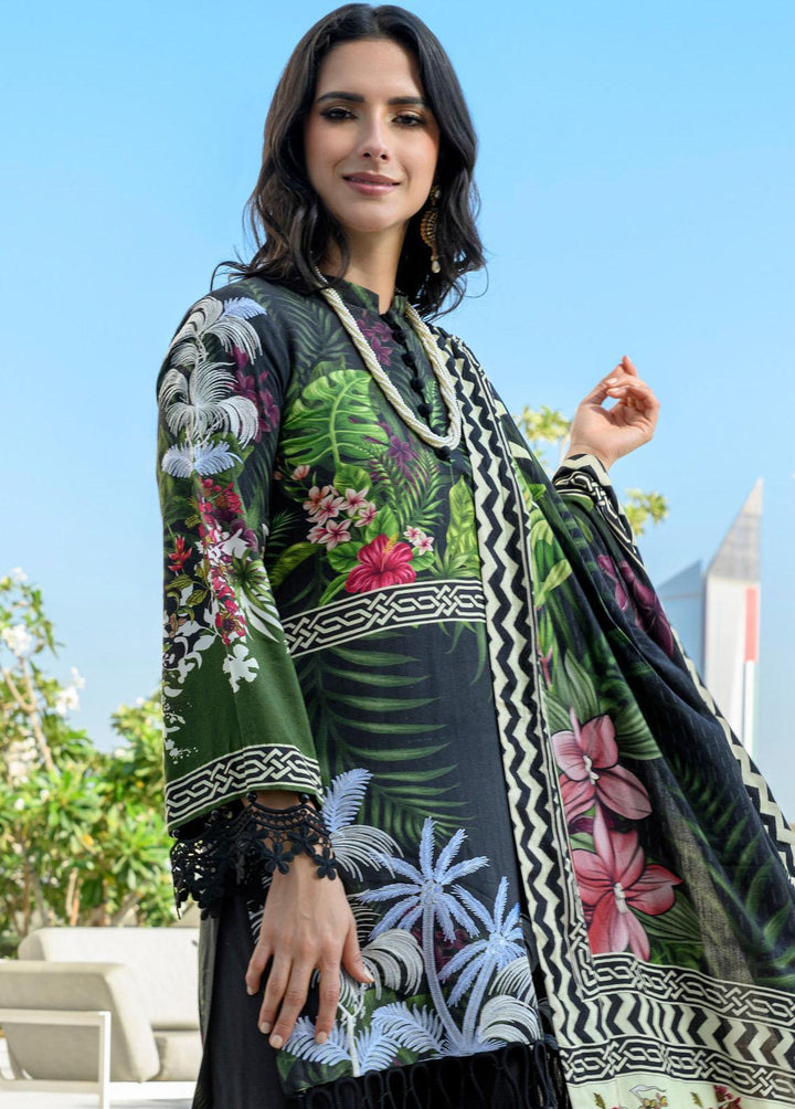 Mystique Embroidered Leather Wool Suits Unstitched 3 Piece MYS21W LW-09 - Winter Collection