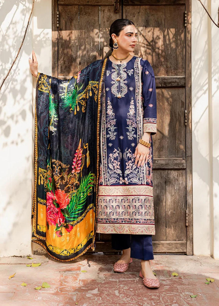 Naayas Embroidered Lawn Suits Unstitched 3 Piece NS23E Elmas - Eid Collection