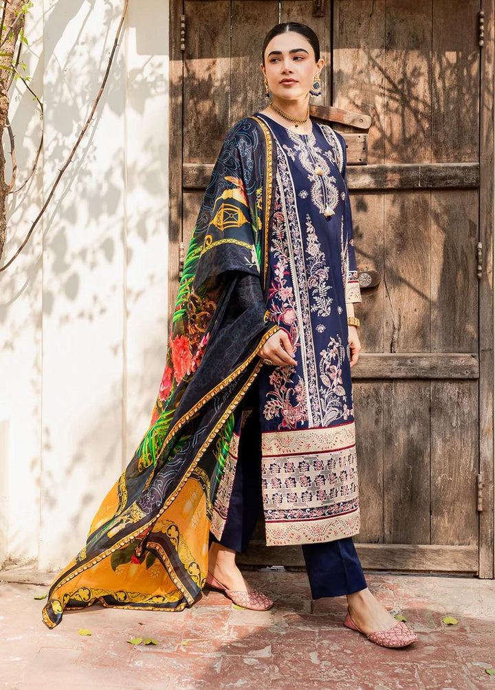 Naayas Embroidered Lawn Suits Unstitched 3 Piece NS23E Elmas - Eid Collection