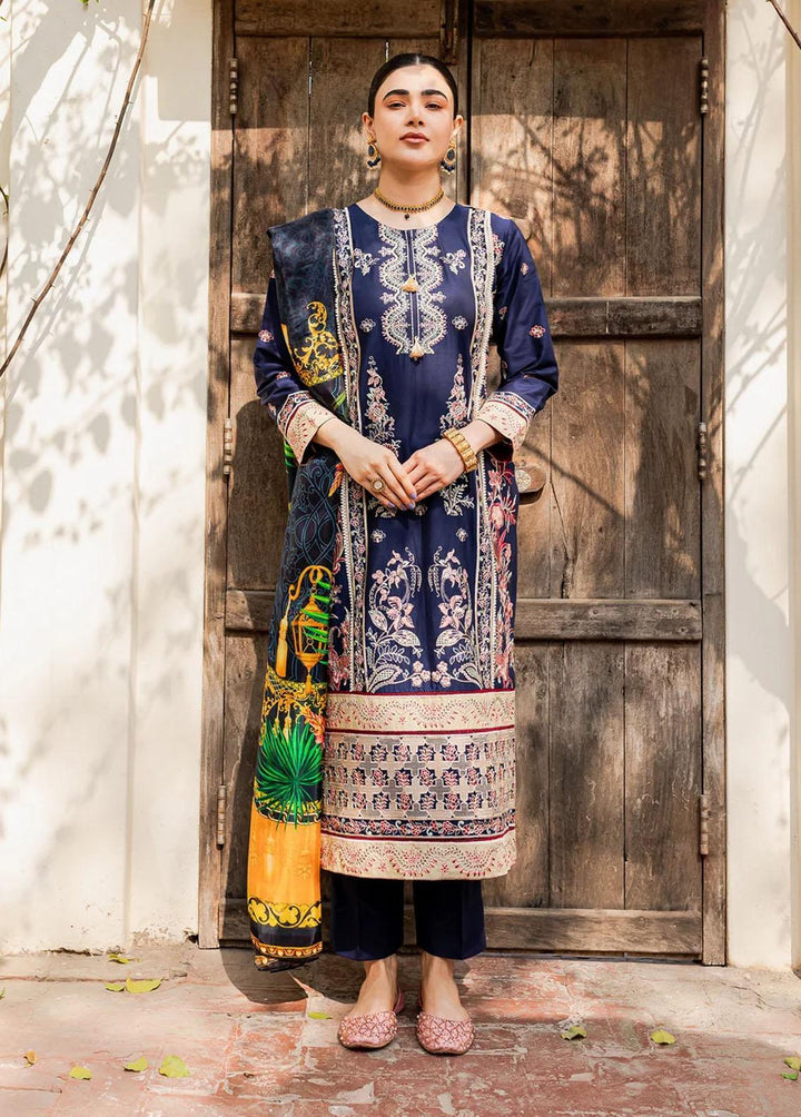 Naayas Embroidered Lawn Suits Unstitched 3 Piece NS23E Elmas - Eid Collection