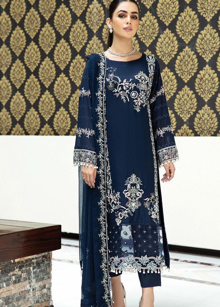 Nafasat by House of Nawab Embroidered Lawn Suits Unstitched 3 Piece HON21NF 01 TASNIM - Luxury Collection