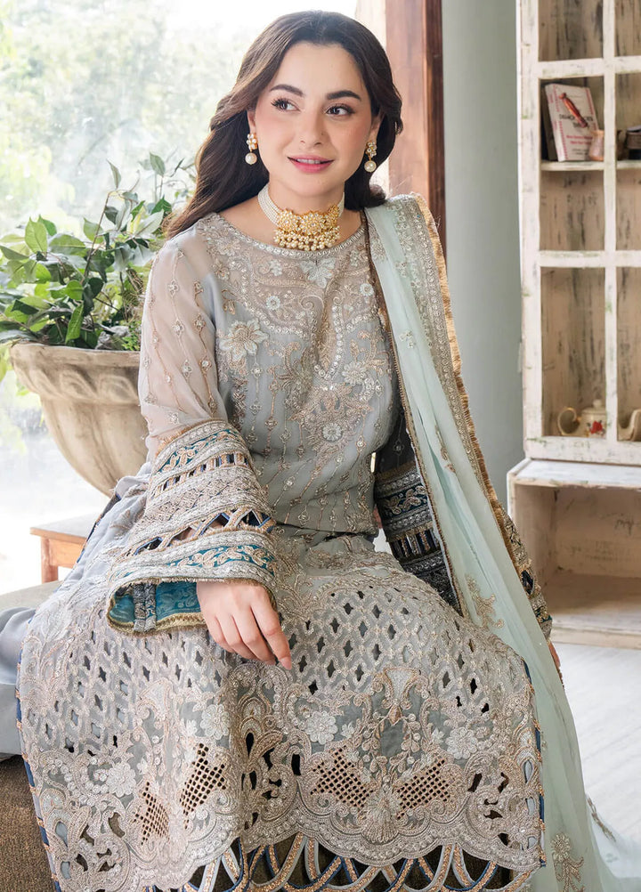 Naina By Imrozia Embroidered Chiffon Suit Unstitched 3 Piece IMP24N I-190 Rumman - Formals Collection