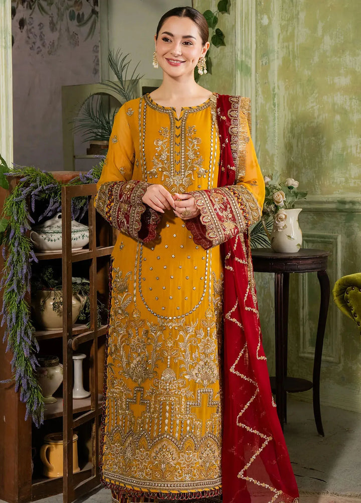 Naina By Imrozia Embroidered Chiffon Suit Unstitched 3 Piece IMP24N I-196 Naaz - Formals Collection