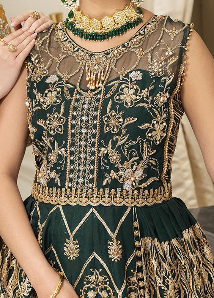 Nainsukh by House of Nawab Embroidered Organza Suits Unstitched 3 Piece HON23-N3 01 Hazwa (A) - Luxury Collection