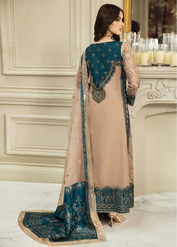 Nainsukh by House of Nawab Embroidered Organza Suits Unstitched 3 Piece HON23-N3 04 Hana (B) - Luxury Collection