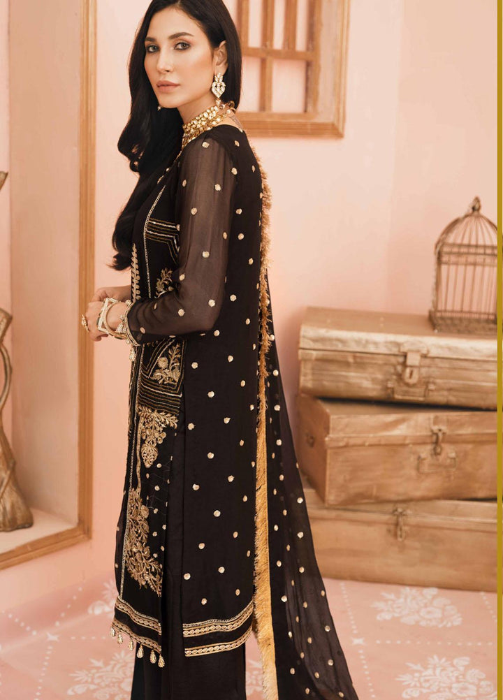 Namal By Sanaya Embroidered Chiffon Suits Unstitched 3 Piece SNY21N 02 GUL BAHAR - Wedding Collection