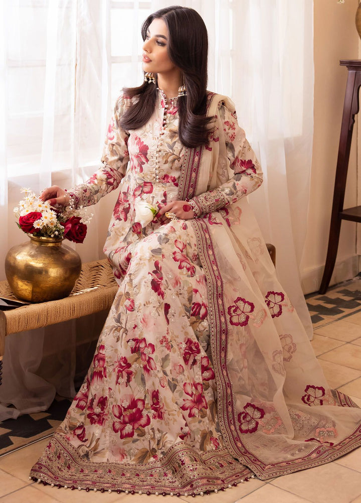 Nani Ka Ghar by Iznik Embroidered Lawn Suits Unstitched 3 Piece IZ24NG NKG-05 Gosha - Luxury Eid Collection